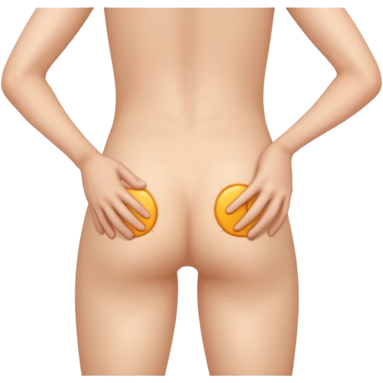 Someone itching their butt emoji
