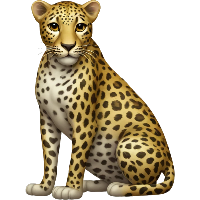 Leopard heart emoji