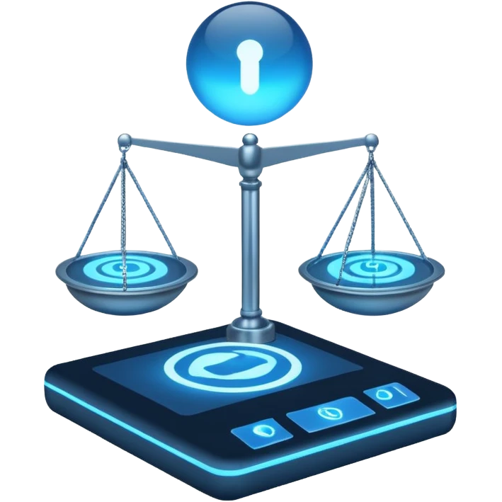 The internet on a scale emoji