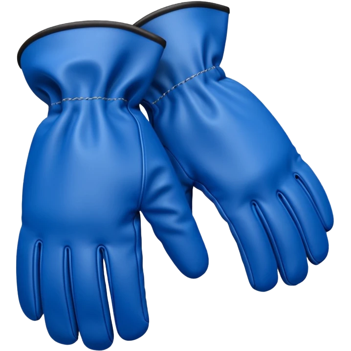Protective Work Glove blue emoji
