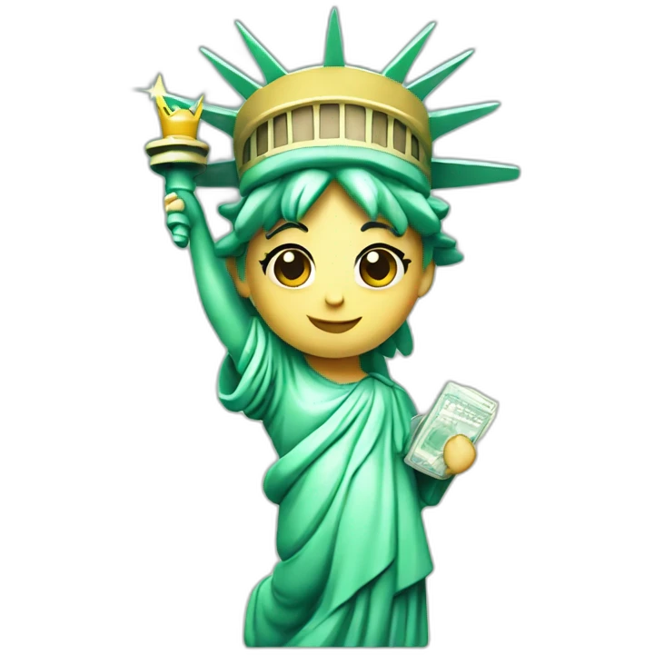cute statue of liberty emoji
