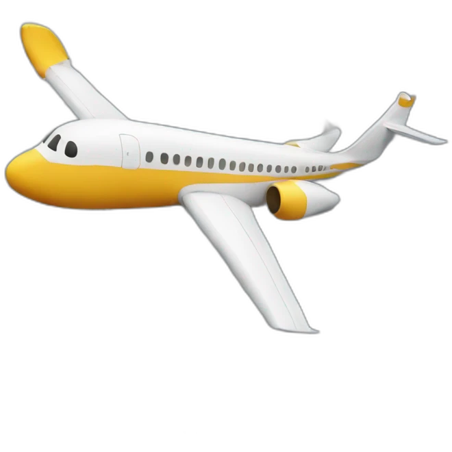 Plane next to building emoji