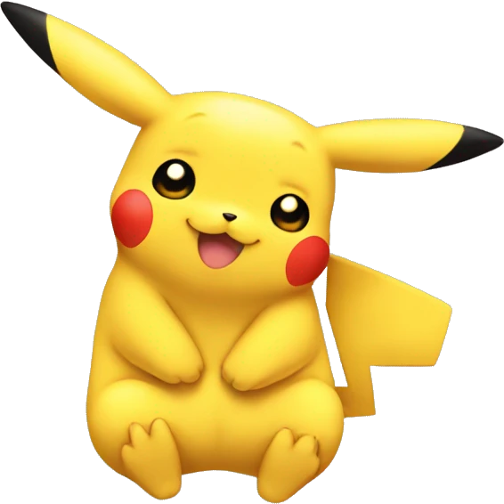 Pikachu snuggling  emoji