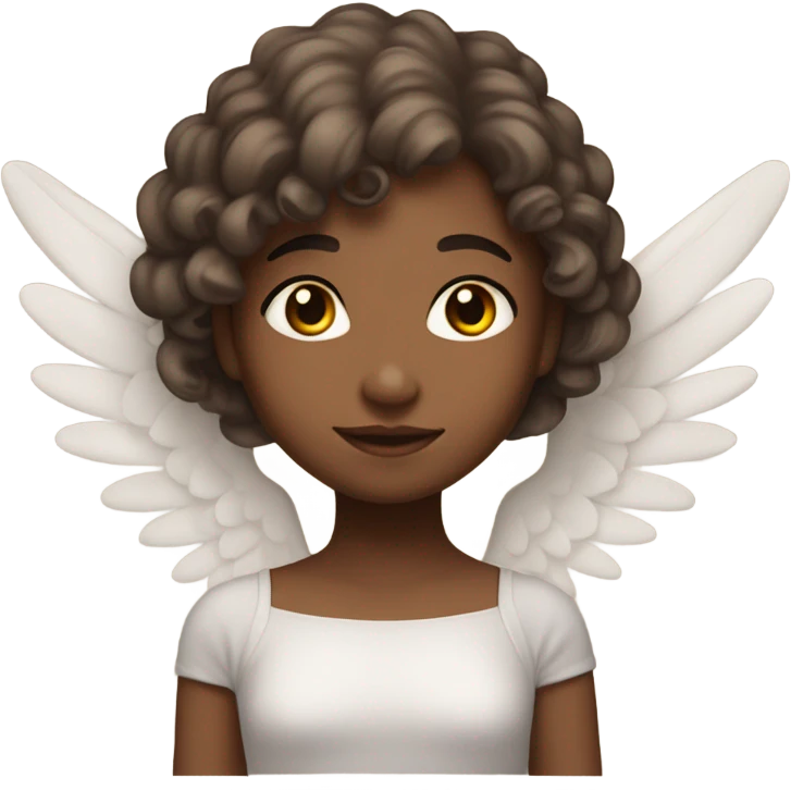 Brown angel girl  emoji