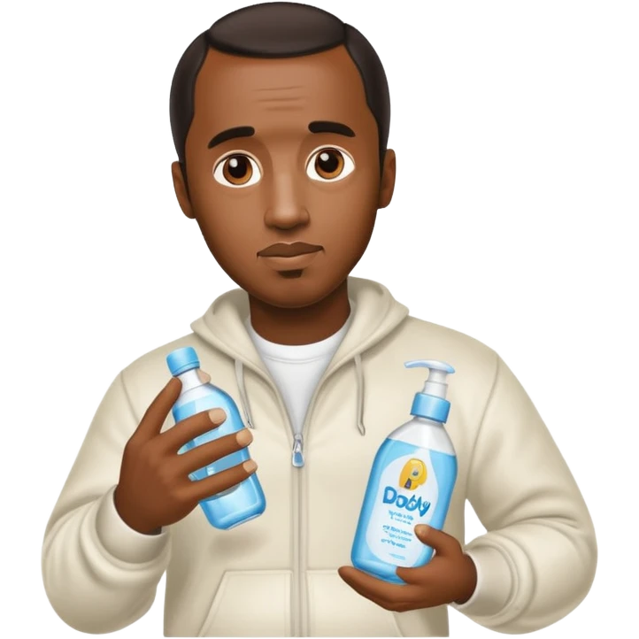 P diddy holding baby oil emoji