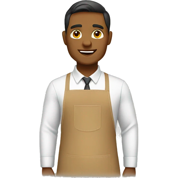 Tan apron emoji