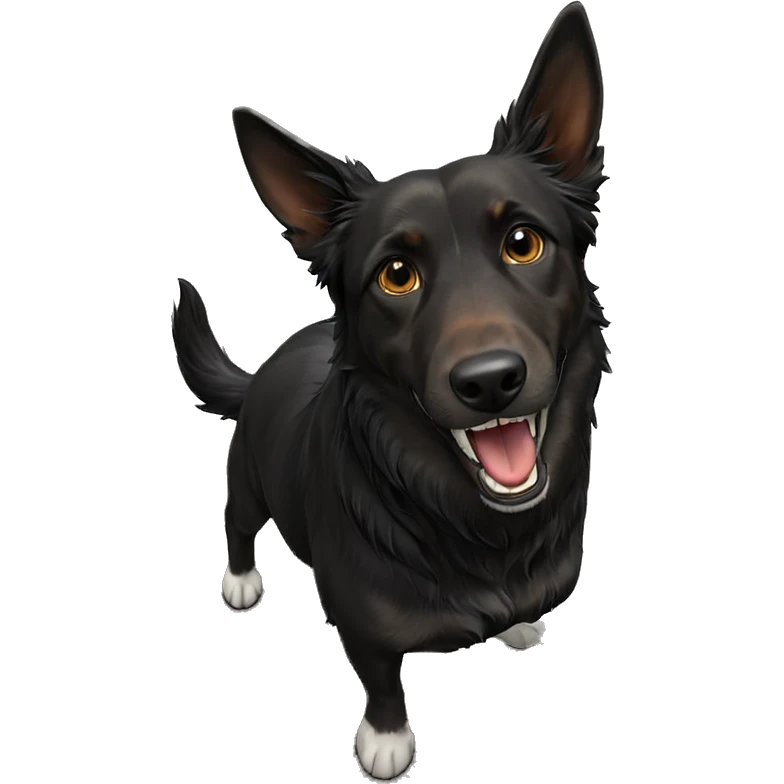 dog teeth on tile floor emoji