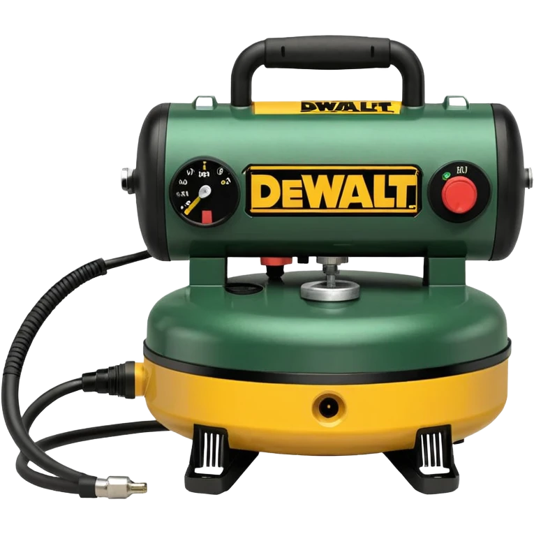dewalt electric pancake air compressor tool, green color emoji