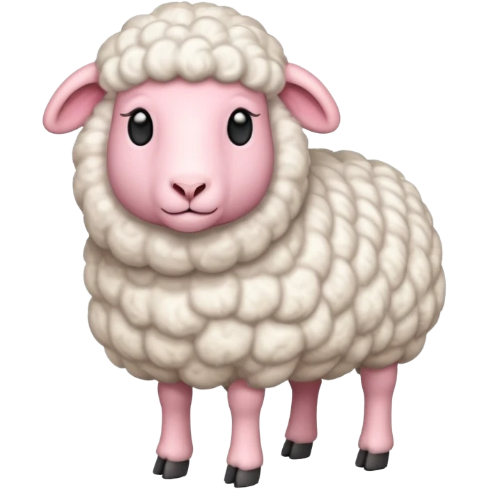 High resolution of   realistic full body sheep without distorted , no extra hybrid emoji