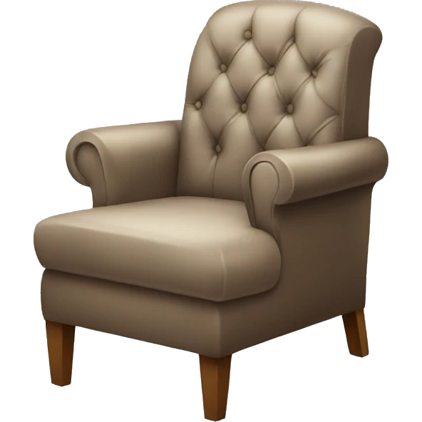 Chair with shoes emoji