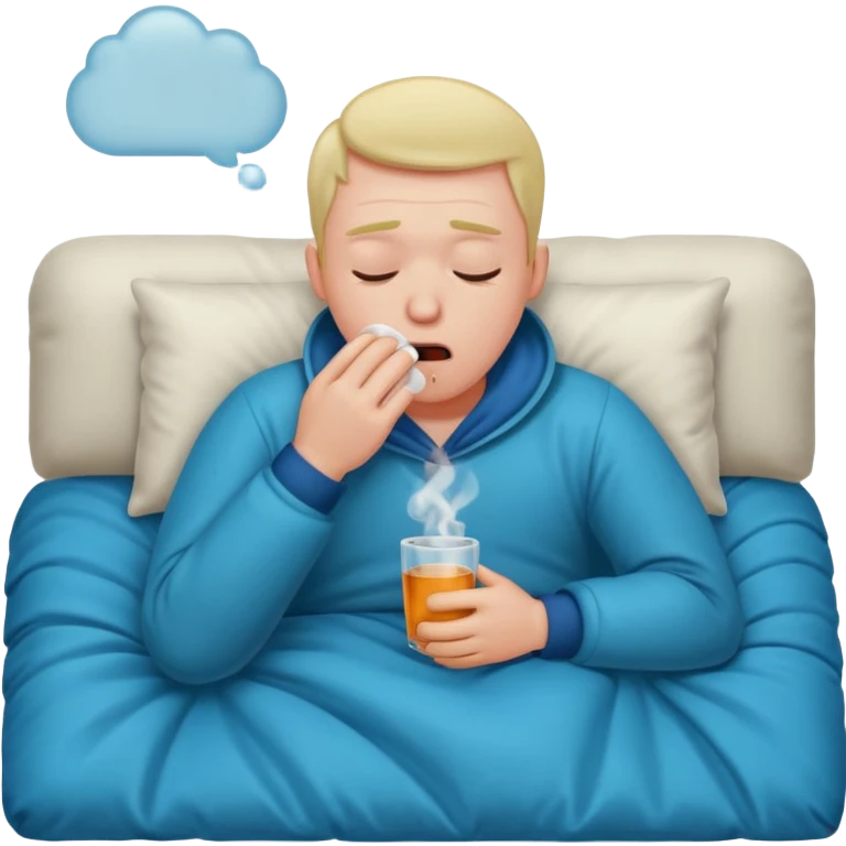 duvet couch men sick emoji