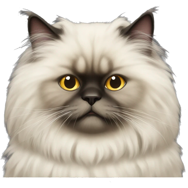 himalayan fluffy cat  emoji