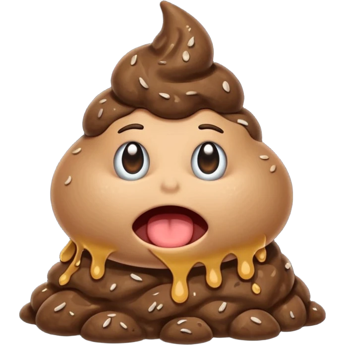poop with a lot of stinky aura  emoji