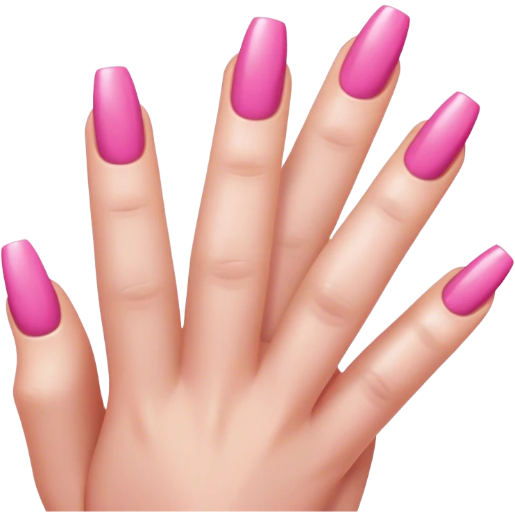 Pink nails emoji