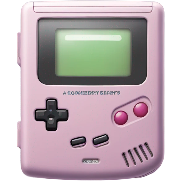 gameboy with Kirby eyes emoji