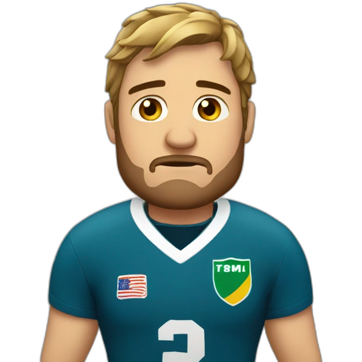 Rugbyman triste emoji