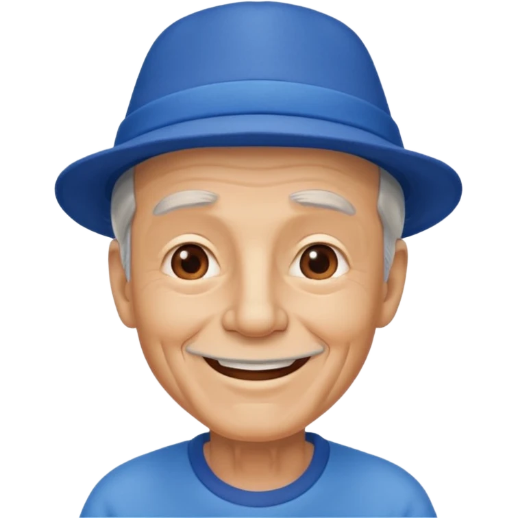 old man with blue hat emoji