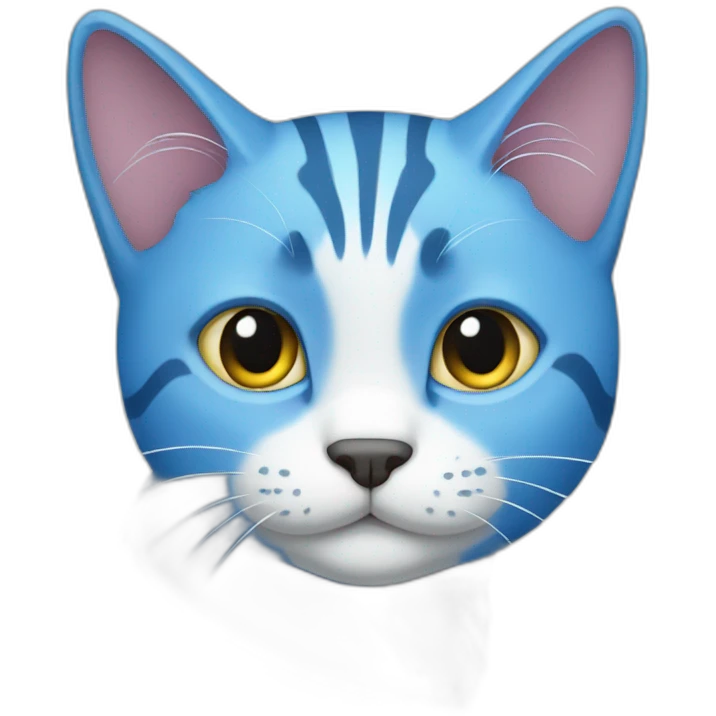 Blue cat emoji