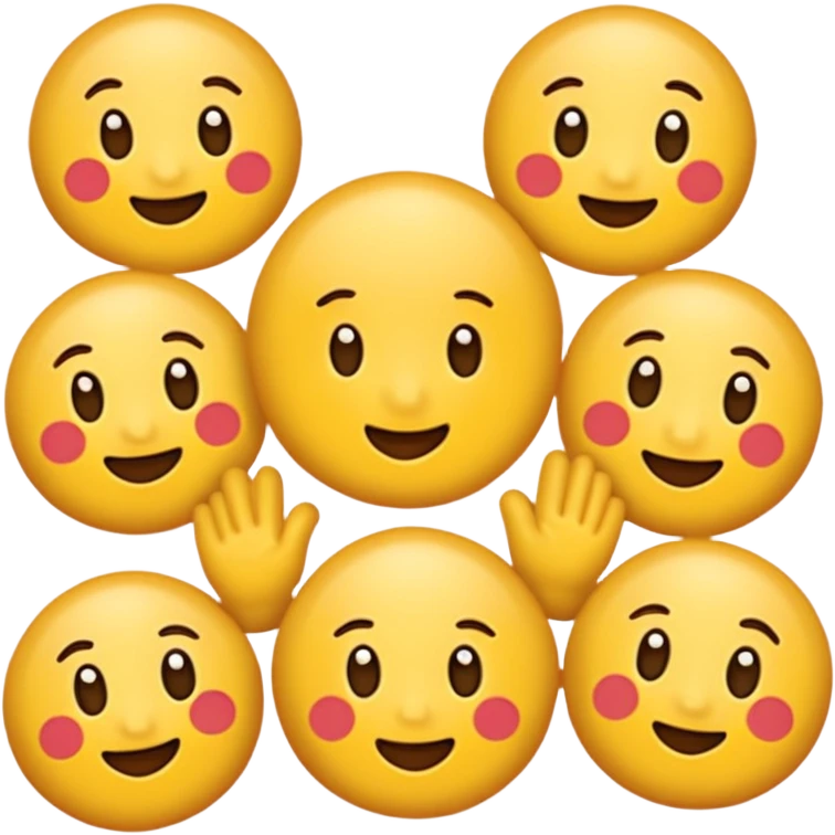 파랑색 공과 빨간색 공 emoji