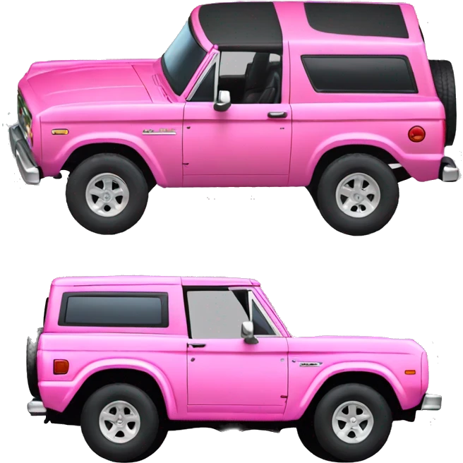 Pink ford bronco emoji