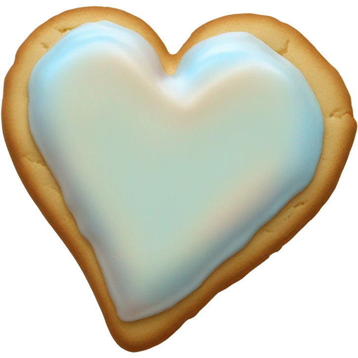 Cookie heart with 8 minutes emoji