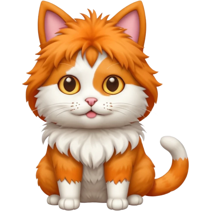 a cat that has a dog costume on emoji