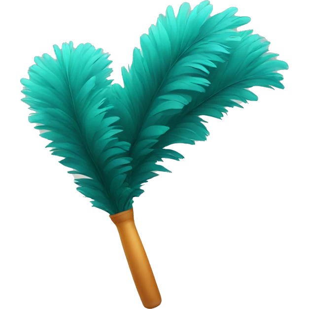 Feather duster emoji