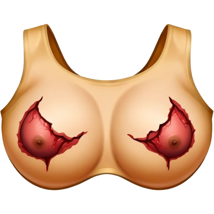 Nuked boobs emoji