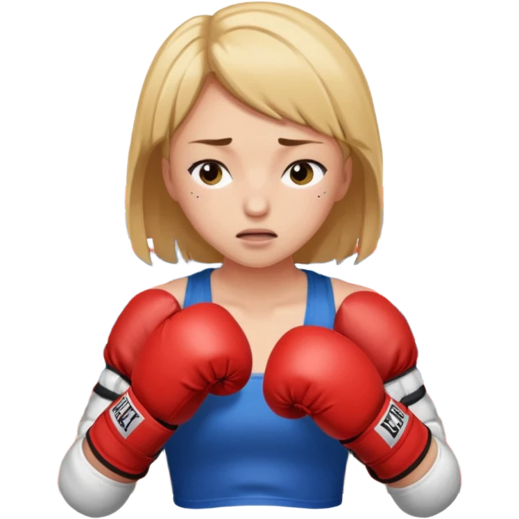 Turtle knocking girl unconscious in boxing emoji