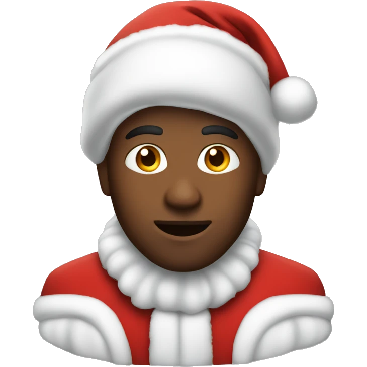 Guy wearing Santa suit emoji