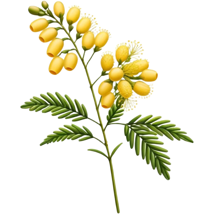 Mimosa flower emoji