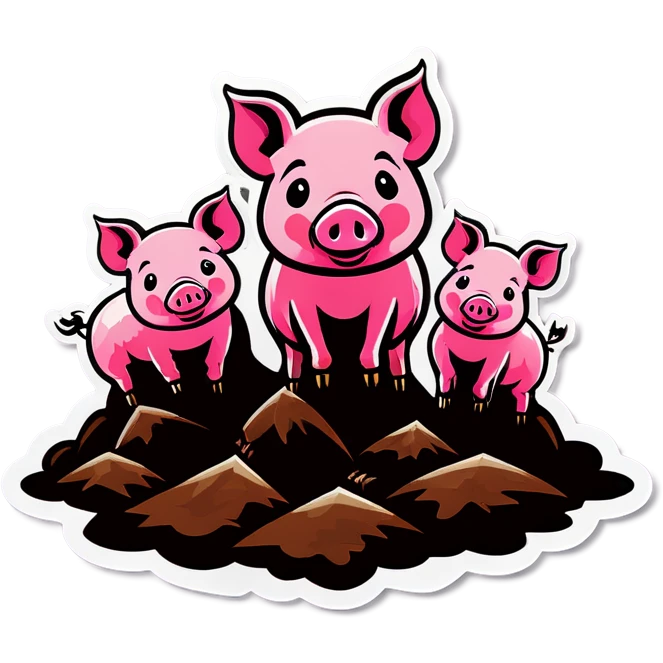 Pigs in dirt emoji