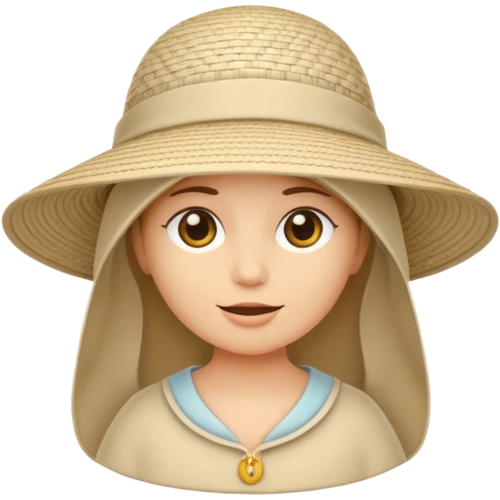 sun hat cloth emoji
