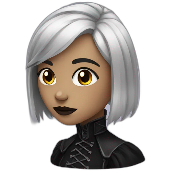 gothic girl emoji