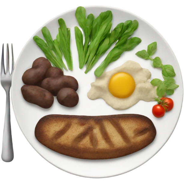 Assiette Vegan emoji