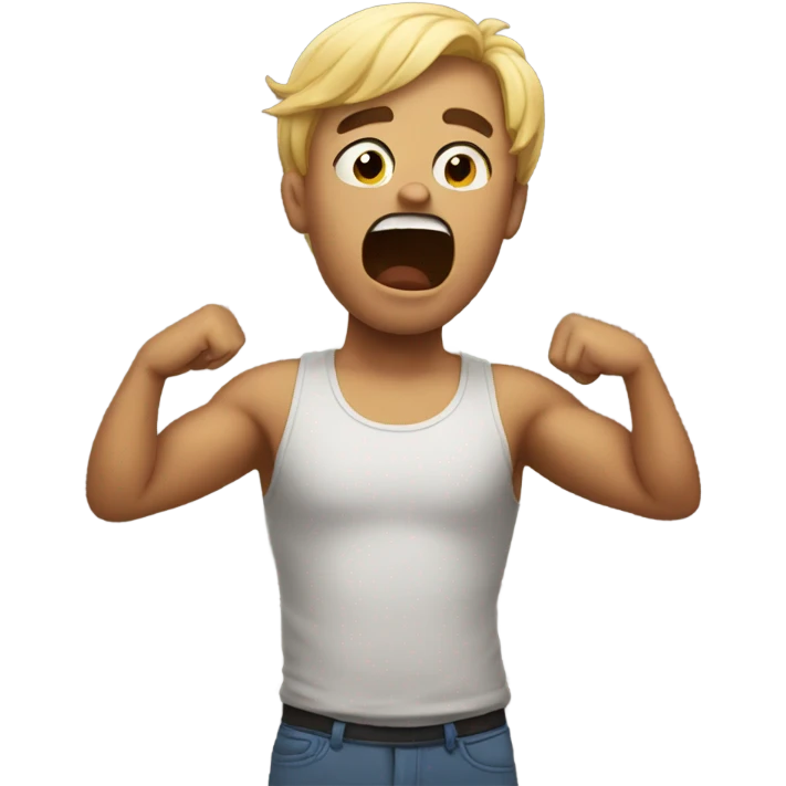 Trying to calm down emoji