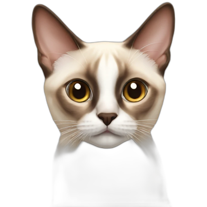 white red point siamese emoji