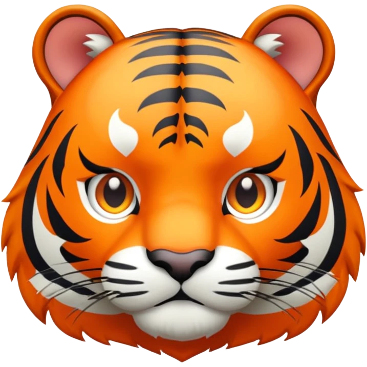 RPG tiger face with inventory pouch and level up icon for Twitch emote emoji