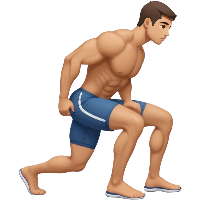 side-view man weighted glute-bridges emoji