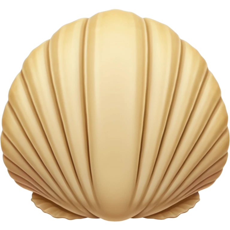 A very aesthetic sea clam with pastel beige  tones emoji