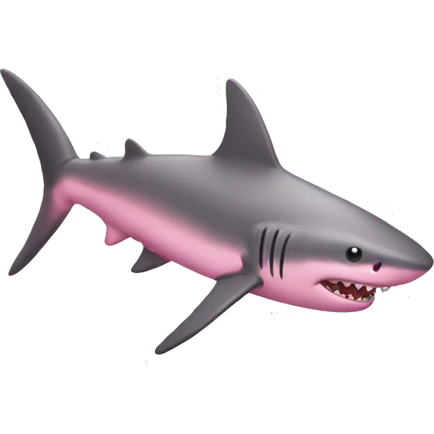 pink shark emoji