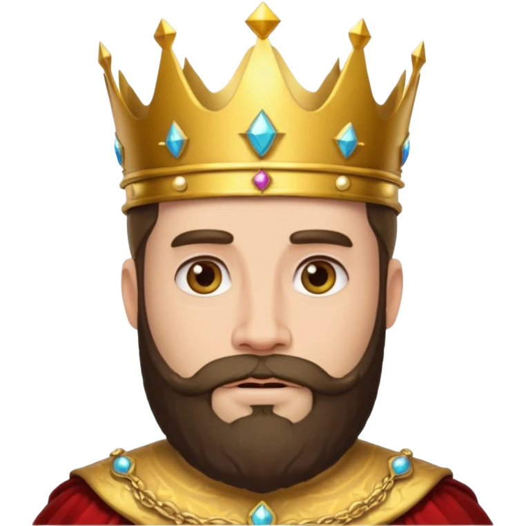 bearded king emoji