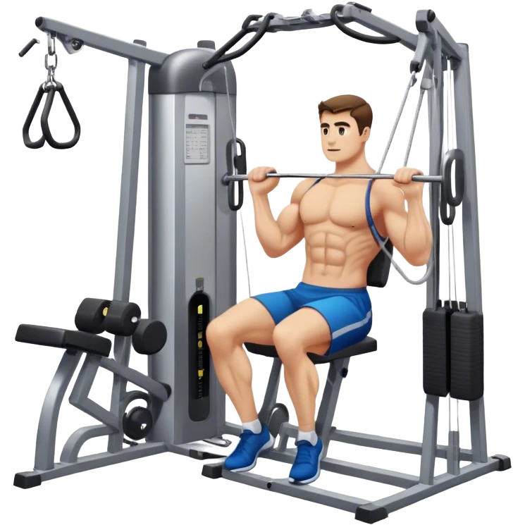 guy cable-crossover gym emoji