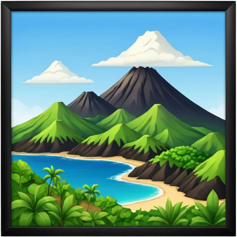 Forme de la terre de la Guadeloupe emoji