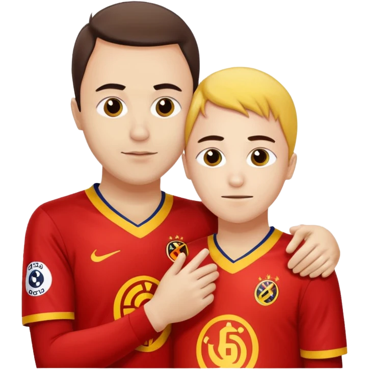 Galatasar lı bir taraftar fenerli bir taraftara sarırıp sus işareti yapıyor emoji
