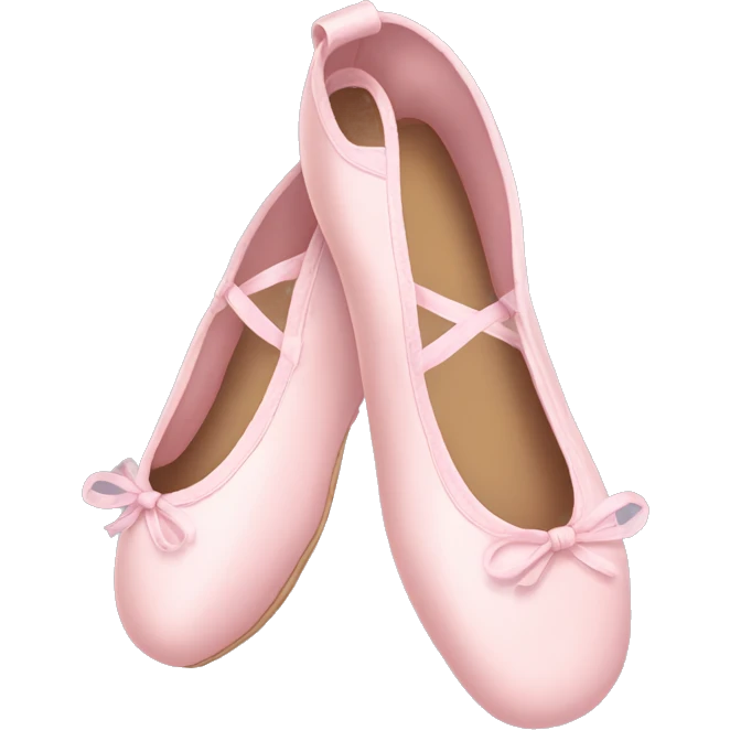 Pale pink ballet shoes emoji