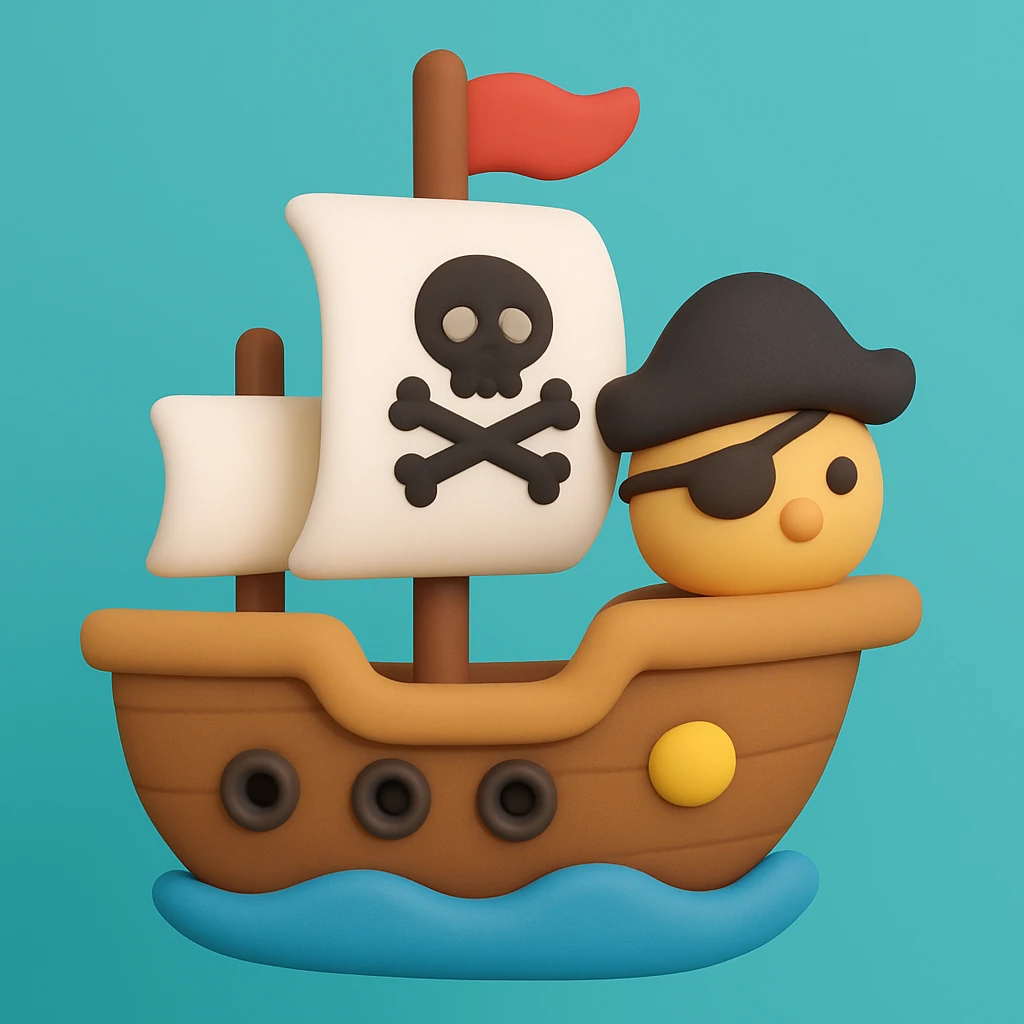 pirate ship emoji