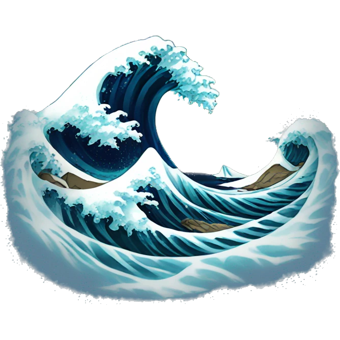 Wave  emoji