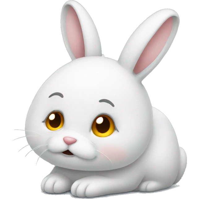 sad rabbit emoji