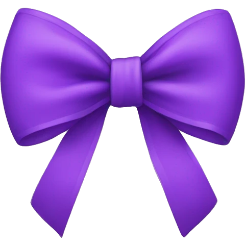 Purple bow  emoji